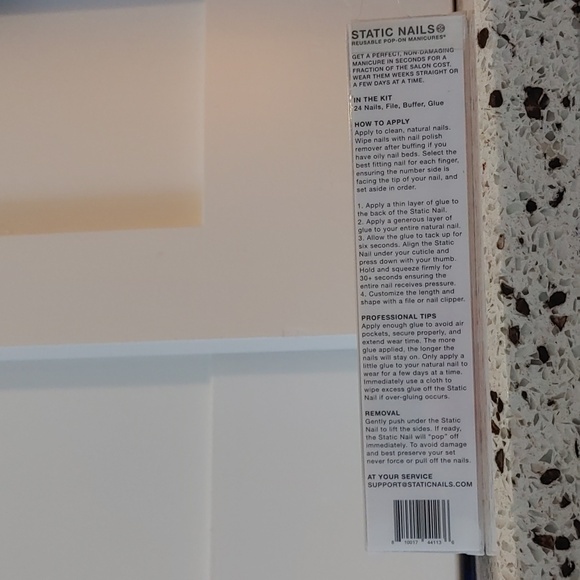 Static Press-On Nails Matte Rose BNIB - still factory sealed! - Picture 3 of 4